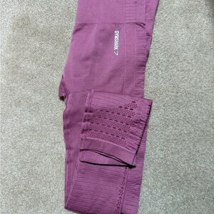 Gymshark Mauve Leggings with Hole Detail